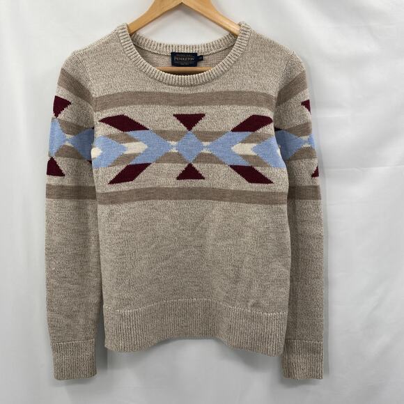 Pendleton XS tan southwestern sweater - Picture 2 of 4